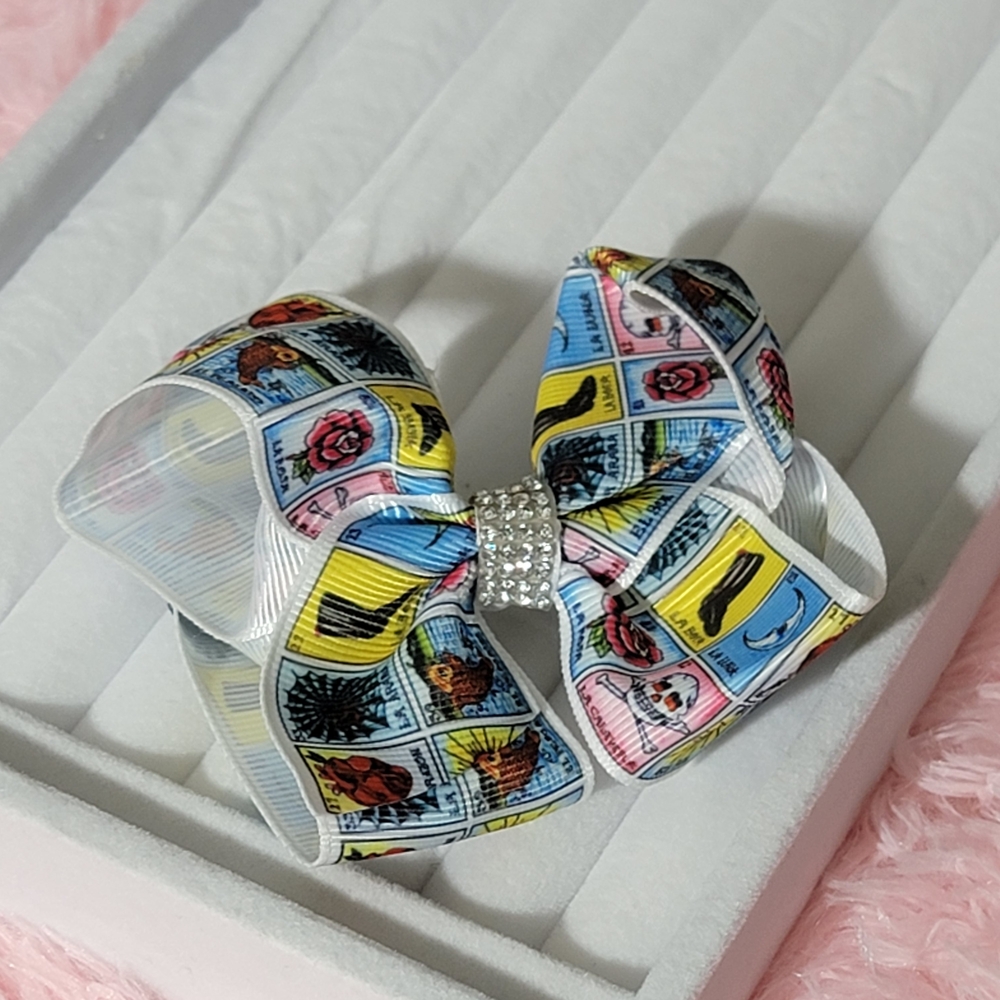 Vibrant Patterned Bow Hair Clip
